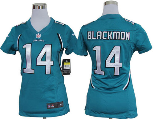 Women Nike Jacksonville Jaguars 14 Justin Blackmon Green Jerseys Women Nike Jacksonville Jaguars 14 Justin Blackmon Green Jerseys