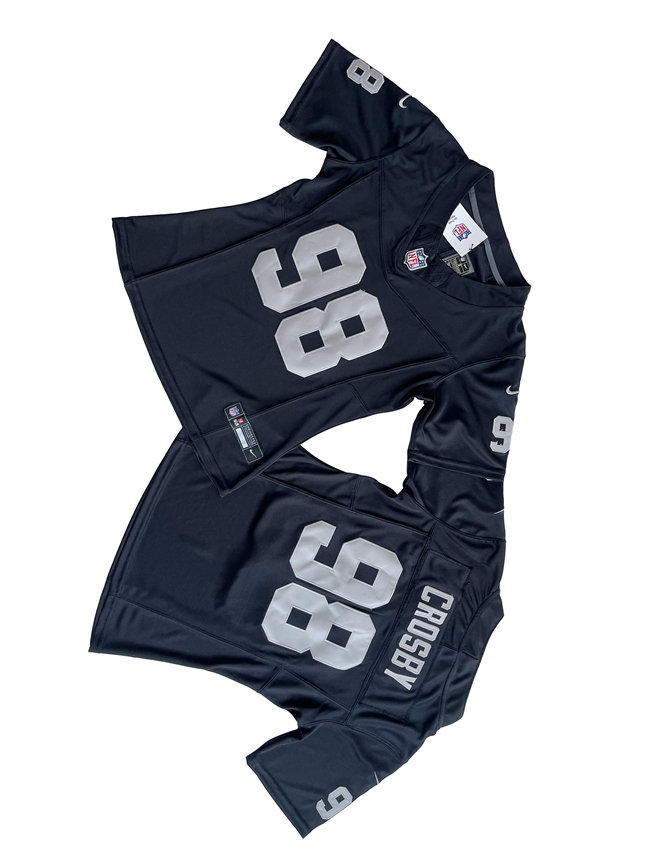 Women's Las Vegas Raiders #98 Maxx Crosby Black F.U.S.E Vapor Stitched Jersey(Run Small) Women's Las Vegas Raiders #98 Maxx Crosby Black F.U.S.E Vapor Stitched Jersey(Run Small)