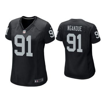 Women Las Vegas Raiders #91 Yannick Ngakoue Black Jersey Women Las Vegas Raiders #91 Yannick Ngakoue Black Jersey