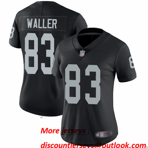 Raiders #83 Darren Waller Black Team Color Women's Stitched Football Vapor Untouchable Limited Jersey Raiders #83 Darren Waller Black Team Color Women's Stitched Football Vapor Untouchable Limited Jersey