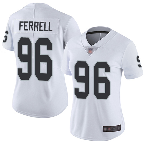 Raiders #96 Clelin Ferrell White Women's Stitched Football Vapor Untouchable Limited Jersey Raiders #96 Clelin Ferrell White Women's Stitched Football Vapor Untouchable Limited Jersey