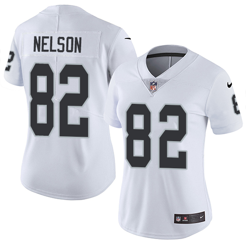 Nike Raiders #82 Jordy Nelson White Women's Stitched NFL Vapor Untouchable Limited Jersey Nike Raiders #82 Jordy Nelson White Women's Stitched NFL Vapor Untouchable Limited Jersey