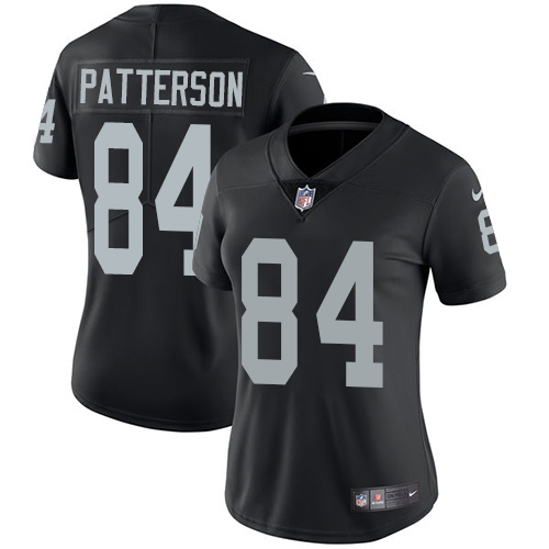 Nike Raiders #84 Cordarrelle Patterson Black Team Color Women's Stitched NFL Vapor Untouchable Limited Jersey Nike Raiders #84 Cordarrelle Patterson Black Team Color Women's Stitched NFL Vapor Untouchable Limited Jersey