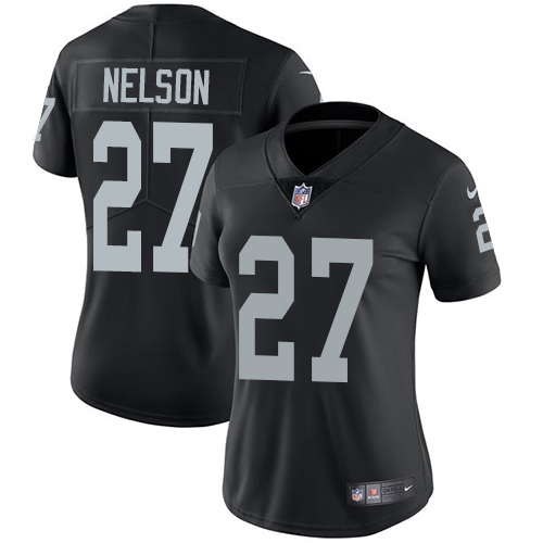 Nike Raiders #27 Reggie Nelson Black Team Color Women's Stitched NFL Vapor Untouchable Limited Jersey Nike Raiders #27 Reggie Nelson Black Team Color Women's Stitched NFL Vapor Untouchable Limited Jersey