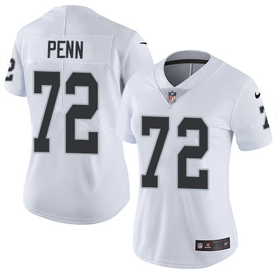 Nike Raiders #72 Donald Penn White Women's Stitched NFL Vapor Untouchable Limited Jersey Nike Raiders #72 Donald Penn White Women's Stitched NFL Vapor Untouchable Limited Jersey