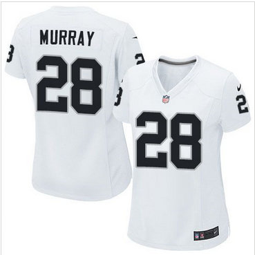 Women Nike Raiders #28 Latavius Murray White Stitched NFL Elite Jersey Women Nike Raiders #28 Latavius Murray White Stitched NFL Elite Jersey