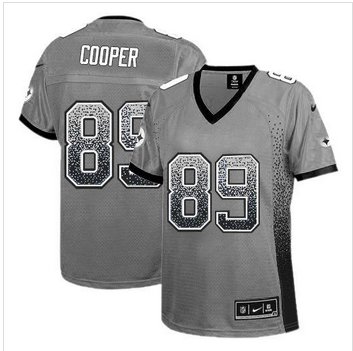 Women New Raiders #89 Amari Cooper Grey Stitched NFL Elite Drift Fashion Jersey Women New Raiders #89 Amari Cooper Grey Stitched NFL Elite Drift Fashion Jersey
