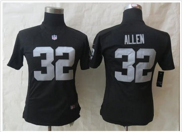 Women NFL Oakland Raiders #32 Marcus Allen Black Team Color Jersey Women NFL Oakland Raiders #32 Marcus Allen Black Team Color Jersey