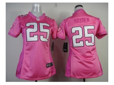 NEW women jerseys oakland raiders #25 hayden pink(love) NEW women jerseys oakland raiders #25 hayden pink(love)