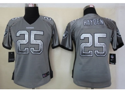 NEW women nfl jerseys oakland raiders #25 D.J. Hayden grey(Elite drift fashion) NEW women nfl jerseys oakland raiders #25 D.J. Hayden grey(Elite drift fashion)