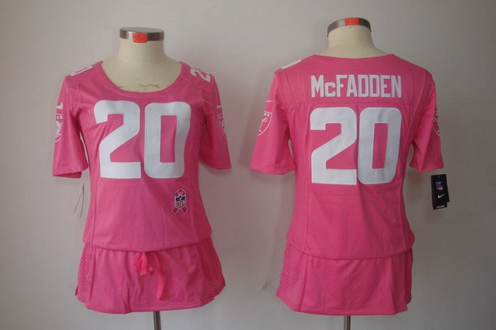 Womens NEW Oakland Raiders 20 Darren McFadden Elite breast Cancer Awareness Pink Jerseys Womens NEW Oakland Raiders 20 Darren McFadden Elite breast Cancer Awareness Pink Jerseys