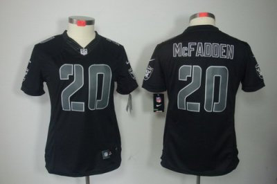 Women NEW NFL Oakland Raiders #20 Darren McFadden black jerseys(impact limited) Women NEW NFL Oakland Raiders #20 Darren McFadden black jerseys(impact limited)