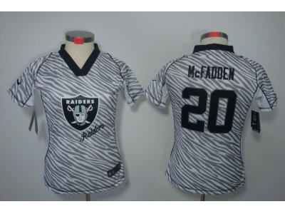 Women NEW NFL Oakland Raiders #20 Darren McFadden jerseys(fem fan zebra) Women NEW NFL Oakland Raiders #20 Darren McFadden jerseys(fem fan zebra)