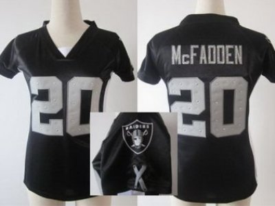 Women NEW Oakland Raiders 20 Darren McFadden Black Womens Draft Him II Top Jerseys Women NEW Oakland Raiders 20 Darren McFadden Black Womens Draft Him II Top Jerseys