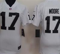 Women Nike Oakland Raiders 17 Denarius Moore White Jerseys Women Nike Oakland Raiders 17 Denarius Moore White Jerseys