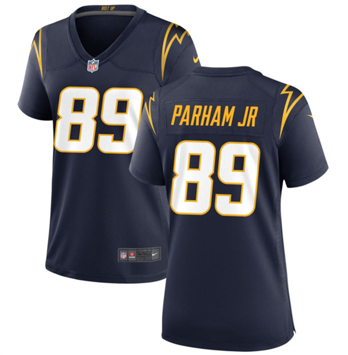 Women's Los Angeles Chargers #89 Donald Parham Jr Navy Stitched Game Jersey(Run Small) Women's Los Angeles Chargers #89 Donald Parham Jr Navy Stitched Game Jersey(Run Small)