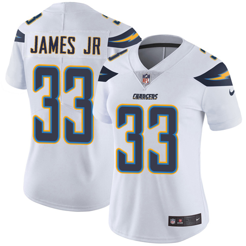 Chargers #33 Derwin James Jr White Women's Stitched Football Vapor Untouchable Limited Jersey Chargers #33 Derwin James Jr White Women's Stitched Football Vapor Untouchable Limited Jersey