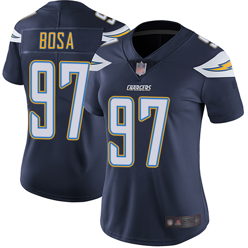Chargers #97 Joey Bosa Navy Blue Team Color Women's Stitched Football Vapor Untouchable Limited Jersey Chargers #97 Joey Bosa Navy Blue Team Color Women's Stitched Football Vapor Untouchable Limited Jersey