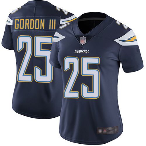Chargers #25 Melvin Gordon III Navy Blue Team Color Women's Stitched Football Vapor Untouchable Limited Jersey Chargers #25 Melvin Gordon III Navy Blue Team Color Women's Stitched Football Vapor Untouchable Limited Jersey