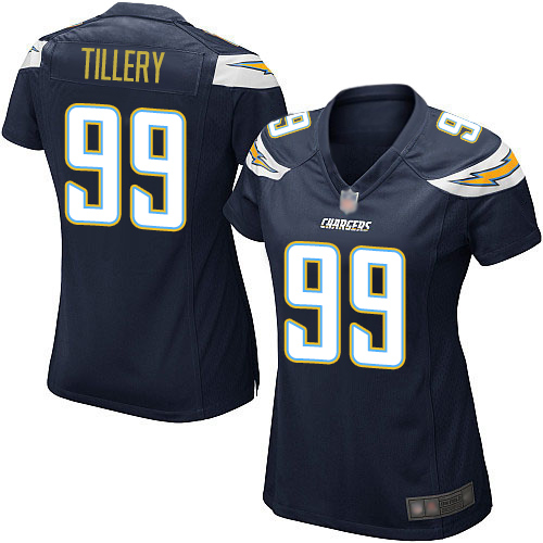 Chargers #99 Jerry Tillery Navy Blue Team Color Women's Stitched Football Elite Jersey Chargers #99 Jerry Tillery Navy Blue Team Color Women's Stitched Football Elite Jersey