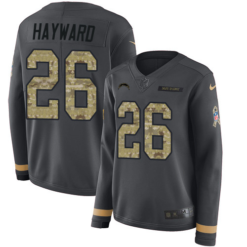 Nike Chargers #26 Casey Hayward Anthracite Salute to Service Nike Chargers #26 Casey Hayward Anthracite Salute to Service