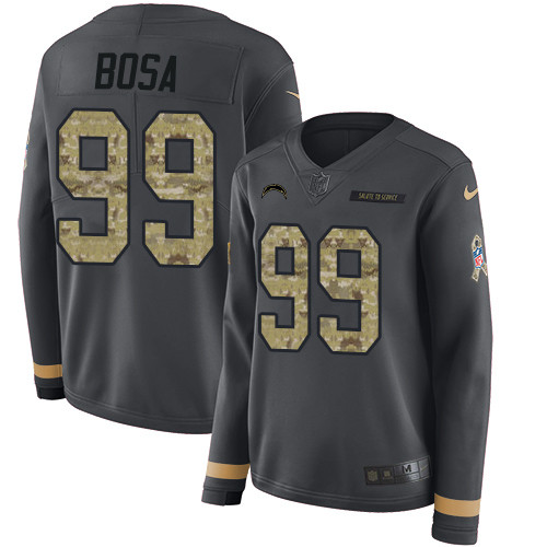 Nike Chargers #99 Joey Bosa Anthracite Salute to Service Nike Chargers #99 Joey Bosa Anthracite Salute to Service