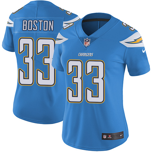 Nike Chargers #33 Tre Boston Electric Blue Alternate Women's Stitched NFL Vapor Untouchable Limited Jersey Nike Chargers #33 Tre Boston Electric Blue Alternate Women's Stitched NFL Vapor Untouchable Limited Jersey