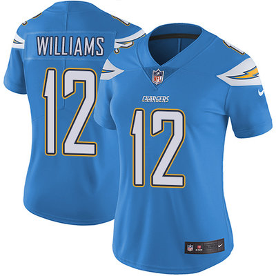 Nike Chargers #12 Mike Williams Electric Blue Alternate Women's Stitched NFL Vapor Untouchable Limited Jersey Nike Chargers #12 Mike Williams Electric Blue Alternate Women's Stitched NFL Vapor Untouchable Limited Jersey