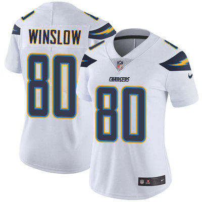 Nike Chargers #80 Kellen Winslow White Women's Stitched NFL Vapor Untouchable Limited Jersey Nike Chargers #80 Kellen Winslow White Women's Stitched NFL Vapor Untouchable Limited Jersey