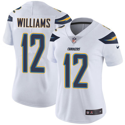 Nike Chargers #12 Mike Williams White Women's Stitched NFL Vapor Untouchable Limited Jersey Nike Chargers #12 Mike Williams White Women's Stitched NFL Vapor Untouchable Limited Jersey