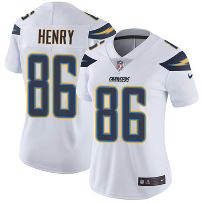 Nike Chargers #86 Hunter Henry White Women's Stitched NFL Vapor Untouchable Limited Jersey Nike Chargers #86 Hunter Henry White Women's Stitched NFL Vapor Untouchable Limited Jersey
