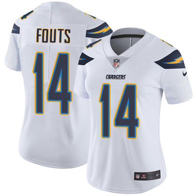 Nike Chargers #14 Dan Fouts White Women's Stitched NFL Vapor Untouchable Limited Jersey Nike Chargers #14 Dan Fouts White Women's Stitched NFL Vapor Untouchable Limited Jersey