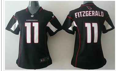 Women's NEW Cardinals #11 Larry Fitzgerald Black Alternate NFL Elite Jersey Women's NEW Cardinals #11 Larry Fitzgerald Black Alternate NFL Elite Jersey