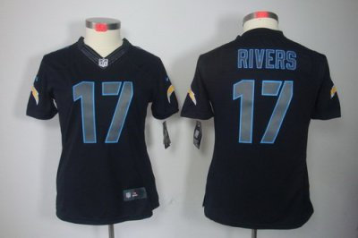 Women NEW San Diego Chargers 17# Philip Rivers Black Jerseys(Impact Limited) Women NEW San Diego Chargers 17# Philip Rivers Black Jerseys(Impact Limited)