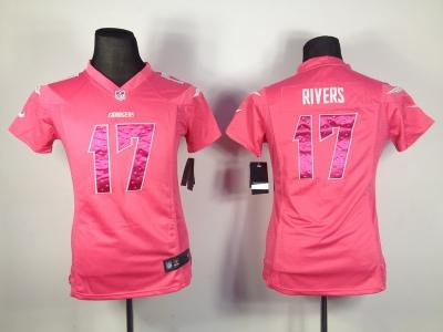 NEW Women San Diego Chargers #17 Philip Rivers Pink Jerseys NEW Women San Diego Chargers #17 Philip Rivers Pink Jerseys