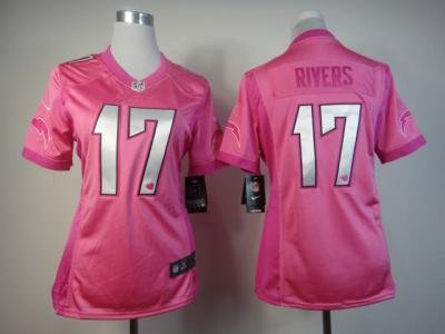 NEW Women San Diego Chargers #17 Philip Rivers Pink Jerseys(love s) NEW Women San Diego Chargers #17 Philip Rivers Pink Jerseys(love s)