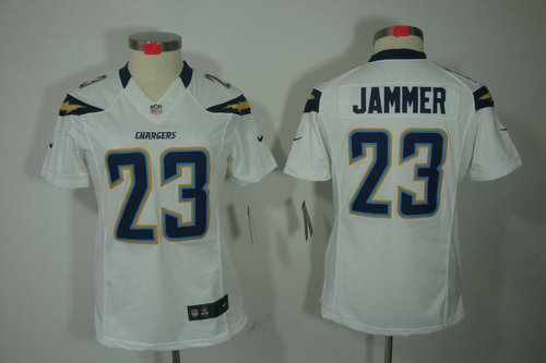 Women NEW San Diego Chargers 23 Jammer White Jerseys Women NEW San Diego Chargers 23 Jammer White Jerseys