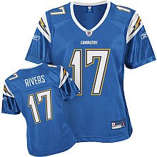 women jerseys San Diego Charger 17 Philip Rivers Baby Blue