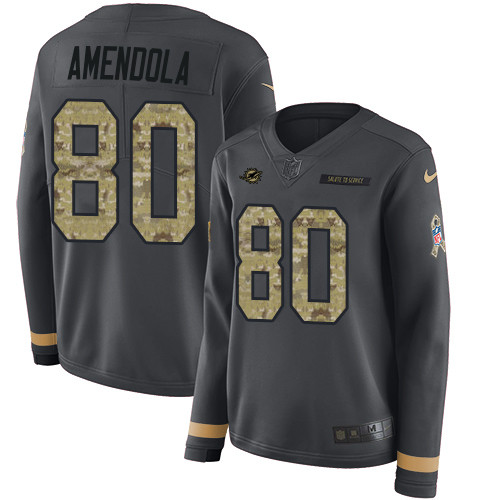 Nike Dolphins #80 Danny Amendola Anthracite Salute to Service Nike Dolphins #80 Danny Amendola Anthracite Salute to Service