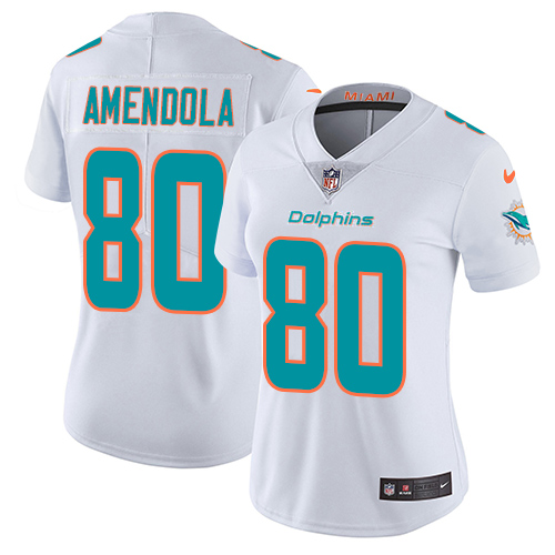 Nike Dolphins #80 Danny Amendola White Women's Stitched NFL Vapor Untouchable Limited Jersey Nike Dolphins #80 Danny Amendola White Women's Stitched NFL Vapor Untouchable Limited Jersey