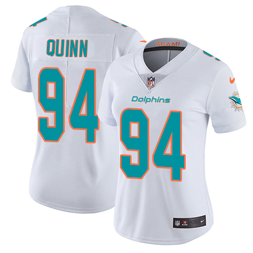 Nike Dolphins #94 Robert Quinn White Women's Stitched NFL Vapor Untouchable Limited Jersey Nike Dolphins #94 Robert Quinn White Women's Stitched NFL Vapor Untouchable Limited Jersey