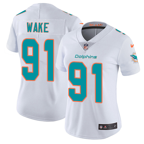 Nike Dolphins #91 Cameron Wake White Women's Stitched NFL Vapor Untouchable Limited Jersey Nike Dolphins #91 Cameron Wake White Women's Stitched NFL Vapor Untouchable Limited Jersey
