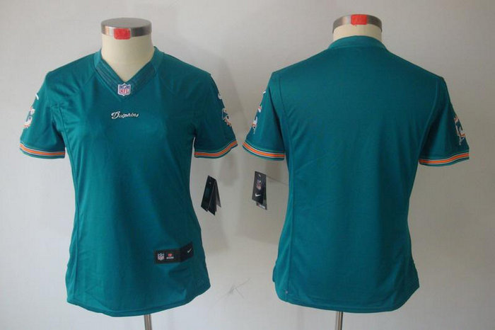 Women NEW Miami Dolphins Blank Green Jerseys Women NEW Miami Dolphins Blank Green Jerseys