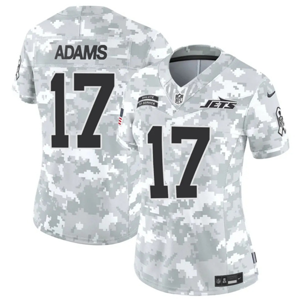 Women's New York Jets #17 Davante Adams 2024 F.U.S.E Arctic Camo Salute To Service Limited Stitched Jersey(Run Small) Women's New York Jets #17 Davante Adams 2024 F.U.S.E Arctic Camo Salute To Service Limited Stitched Jersey(Run Small)
