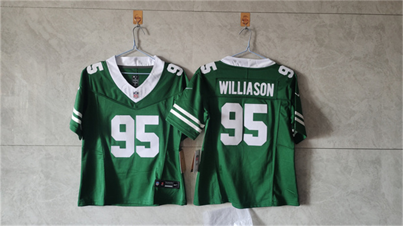 Women's New York Jets #95 Quinnen Williams Green F.U.S.E. Vapor Stitched Jersey(Run Small) Women's New York Jets #95 Quinnen Williams Green F.U.S.E. Vapor Stitched Jersey(Run Small)