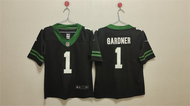 Women's New York Jets #1 Ahmad Sauce Black Vapor Stitched Jersey(Run Small) Women's New York Jets #1 Ahmad Sauce Black Vapor Stitched Jersey(Run Small)