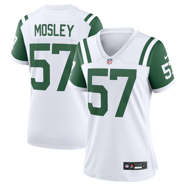 Women's New York Jets #57 C.J. Mosley White Classic Alternate Stitched Jersey(Run Small) Women's New York Jets #57 C.J. Mosley White Classic Alternate Stitched Jersey(Run Small)