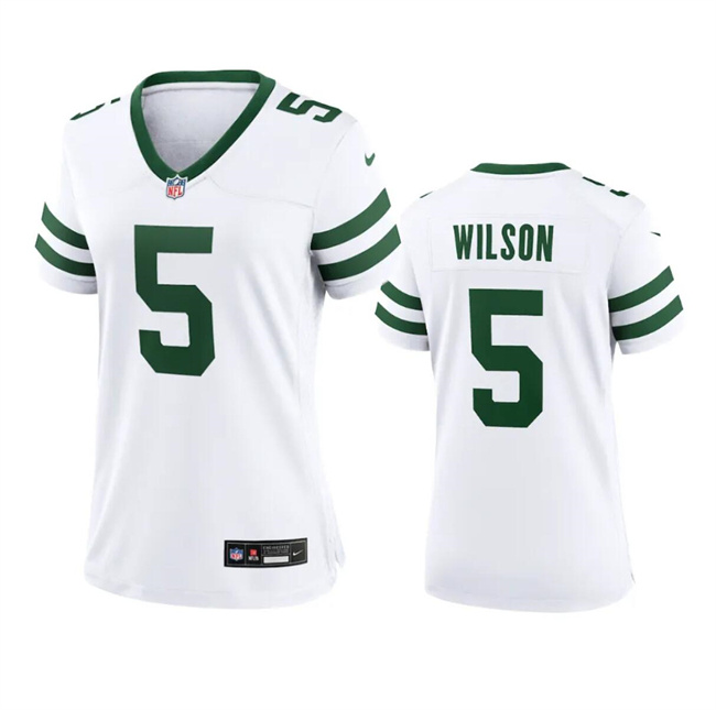Women's New York Jets #5 Garrett Wilson White 2024 Stitched Football Jersey(Run Small) Women's New York Jets #5 Garrett Wilson White 2024 Stitched Football Jersey(Run Small)