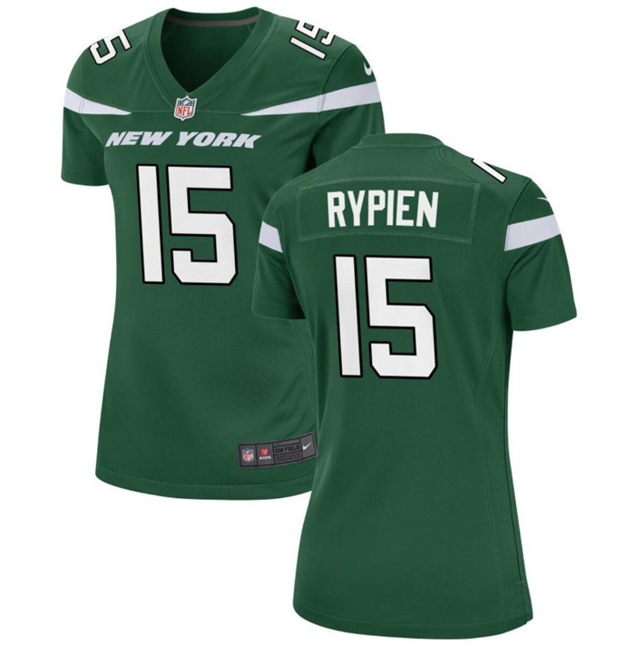 Women's New York Jets #15 Brett Rypien Green Stitched Football Jersey(Run Small) Women's New York Jets #15 Brett Rypien Green Stitched Football Jersey(Run Small)