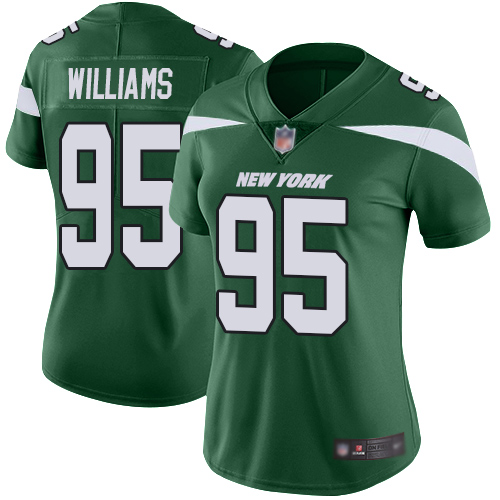 Jets #95 Quinnen Williams Green Team Color Women's Stitched Football Vapor Untouchable Limited Jersey Jets #95 Quinnen Williams Green Team Color Women's Stitched Football Vapor Untouchable Limited Jersey